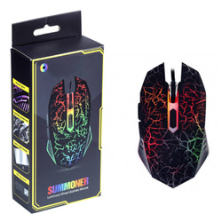 PC-M3 | Gamingowa myszka komputerowa, przewodowa, optyczna, USB | Podświetlenie LED RGB | 1200-4000 DPI, 6 przycisków