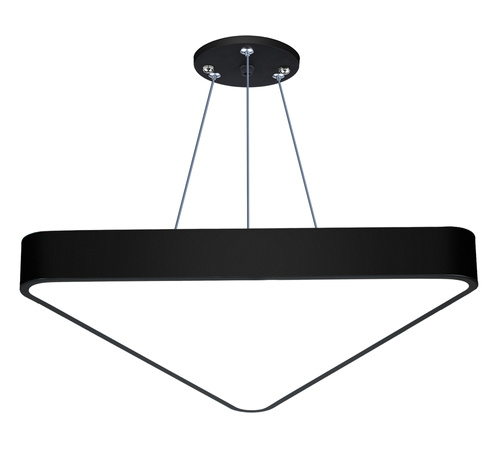 LPL-007 | Závěsné LED stropní svítidlo 40W | plný trojúhelníkový | hliník | CCD nebliká | Φ60x6