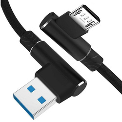 AM30 | Micro-USB 1M | Angled phone charging USB cable | Quick Charge 3.0 2.4A