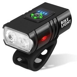 BL03 | Front bicycle lamp | 2 XM-L T6 CREE LEDs, 1000lm, 6 lighting modes, 1200mAh battery