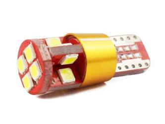 Bulb LED Car T10 W5W 12 SMD 3030 CANBUS GOLD