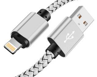 C06 | Lightning (iPhone) 1M | Nylon USB cable for iPhone XR X XS 11 8 7 6 5 S SE