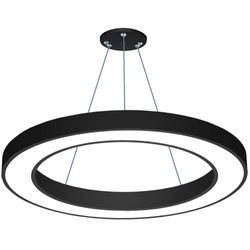 LPL-004 | Hanging LED ceiling lamp 50W | round | aluminum | CCD not blinking | Φ80x6