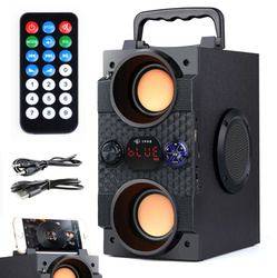 SP-A25 | Bluetooth portable speaker | 4 speakers, wooden cabinet | microphone input and "Karaoke" mode