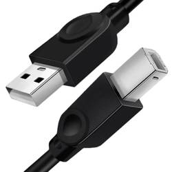 Up-5-5m-black | USB-A cable - USB-B for printer, scanner | 5 meters