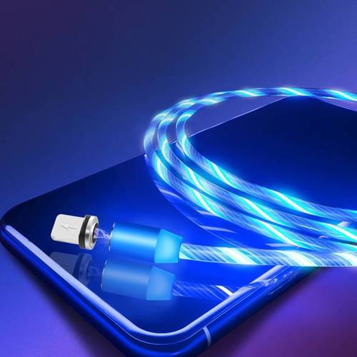 AM67 | 3in1 1M | Luminous magnetic charging cable with 3 tips