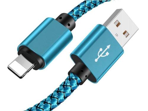 C06 | Lightning (iPhone) 1M | Nylon USB cable for iPhone XR X XS 11 8 7 6 5 S SE