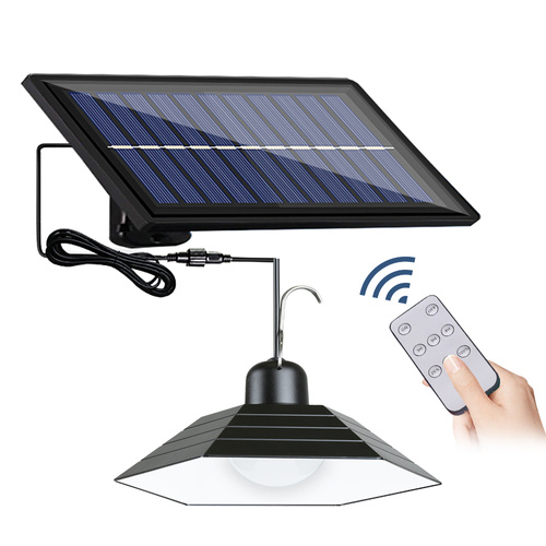 LD-01 | Hanging garden solar LED lamp with a twilight sensor IP44 | 30 SMD LEDs | IR remote control