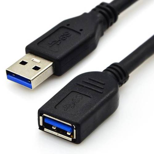 UE3.0-2M-Black | USB 3.0 extension cable | male + female plugs | 2 meters