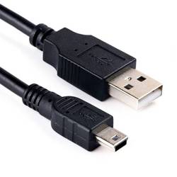 UM-5P-1M-Schwarz | USB-Kabel zur Stromversorgung von Geräten und Datenübertragung