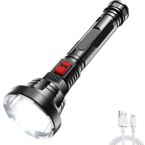 TL-826 | Taktische LED-Taschenlampe mit eingebautem Akku | 3 Lichtmodi, 500 lm, 2000 mAh