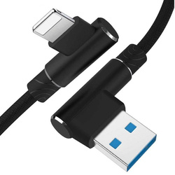 AM30 | Apple Lightning 1M | Hajlított telefontöltő USB-kábel | iPhone 5 6 7 8 X 11 2.4A