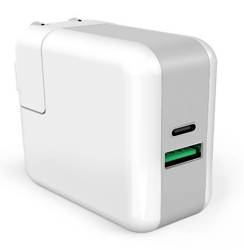KP2U-PD-White | Power Delivery 3.0 fali töltő Macbookhoz