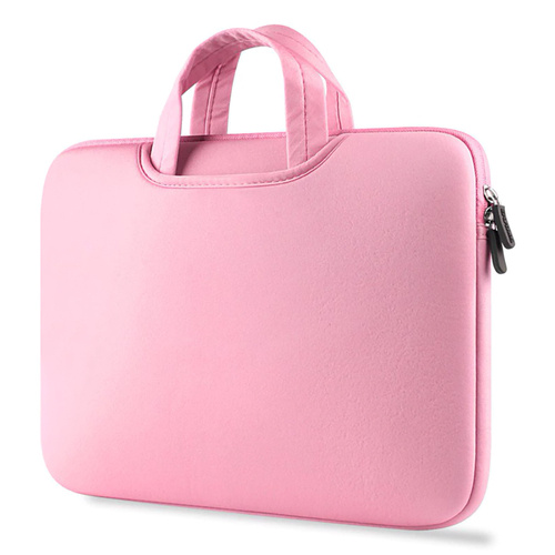 BR04 | Neoprén táska, 15,6&quot;-os laptop hüvely | fogantyúk, két oldalzseb | rózsaszín