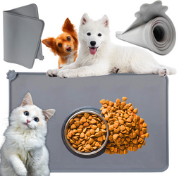  MLG-5538 | XL | Wodoodporna mata podkładana pod miskę dla zwierząt | duża podkładka silikonowa dla psa i kota