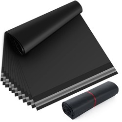 100 szt | Wytrzymały foliopak 4XL | 450x550 | czarna, wzmocniona koperta foliowa 