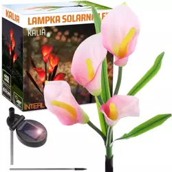 FLD-38-PINK | Kwiatek solarny | Ogrodowa lampa solarna LED Kalia | 67 cm, 600 mAh