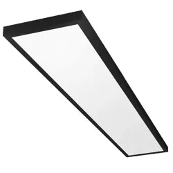 Panel sufitowy LED | Natynkowy plafon 120x30cm | 60W, 6000lm | czarny