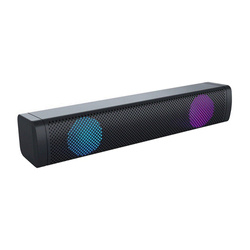 S10 | Soundbar komputerowy 2.0 z podświetleniem LED RGB | 6W RMS