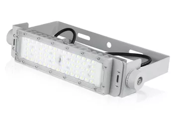 TMN-50W-SILVER | Profesjonalny halogen LED | Mocne oświetlenie  do hal sportowych, fabryk, domu |  Aluminiowa lampa | Naświetlacz z regulowanym uchwytem