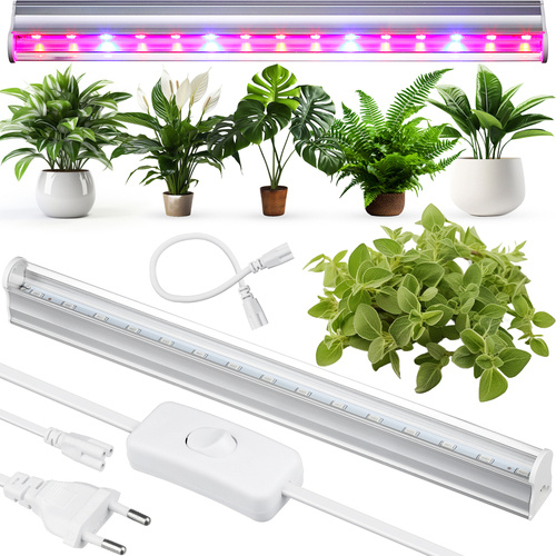 DG-T5-White  | Lampa do wzrostu kwiatów | Lampa 6W do uprawy roślin  | Lampa z kablem zasilającym oraz przewodem łączeniowym