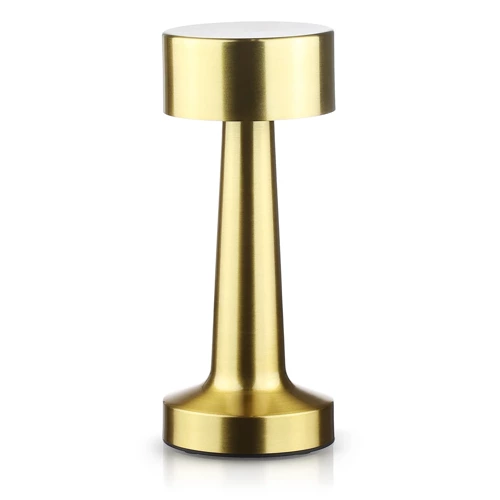 HJA10-GOLD | Bezprzewodowa lampka stołowa | Dotykowa lampka nocna z regulowaną barwą światła | Lampka USB