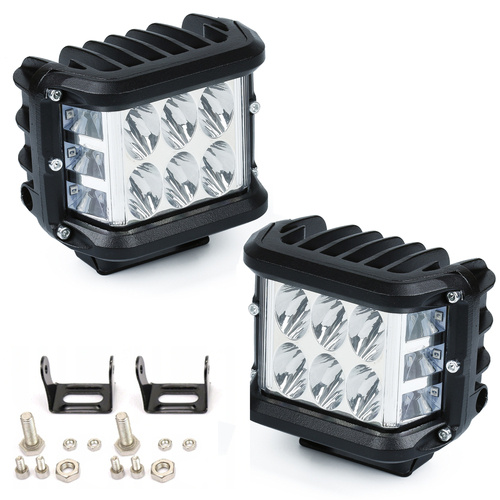 WL5035 | Para lamp roboczych 2x 35W | Diody LED DUAL - białe (stałe) i niebieskie (sekwencyjne) | 2 sztuki