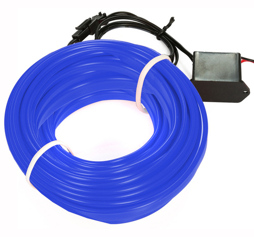 Zestaw - 10M światłowód Ambient Light El Wire z inverterem 12V | 10 metrów