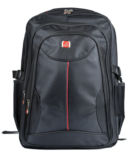 BR11 | Univerzálny, pevný batoh s priehradkou na notebook | 30l, 3 komory, 1680D balistický nylon | čierna
