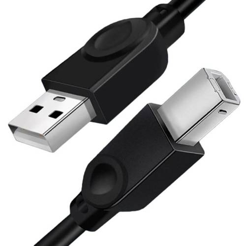 UP-1,8-1,8M-Svart | USB-A - USB-B-kabel för skrivare, skanner | 1,8 meter