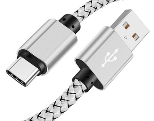 C06 | Type-C 2M | Нейлоновий телефонний кабель USB | Швидка зарядка 3.0 2A